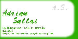 adrian sallai business card